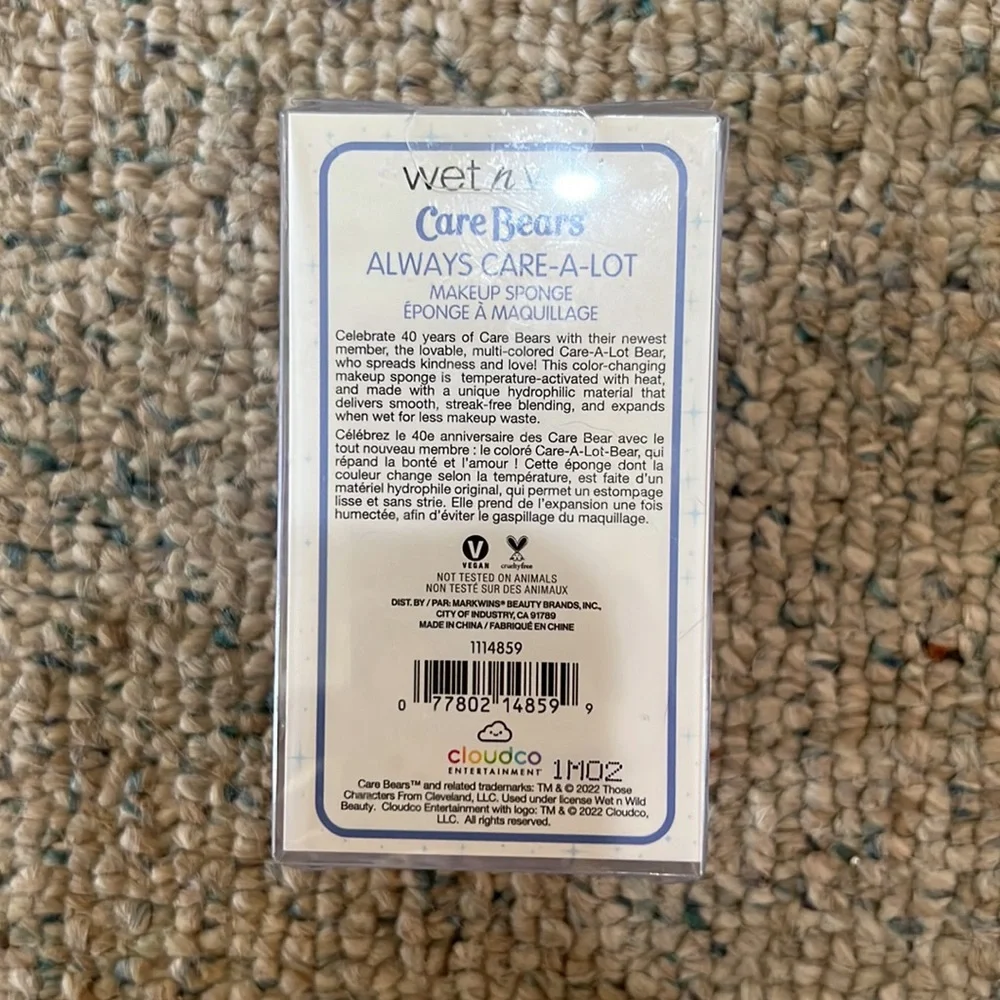 Wet 'n' Wild Care Bears Color-Changing Makeup Sponge, new in box